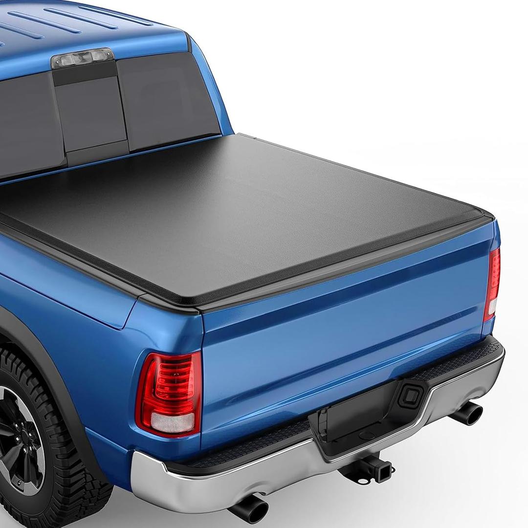ILONPA 5.5Ft Soft Roll Up Truck Bed Pickup Tonneau Cover for 2015-2024 Ford F-150, 2022-2024 Ford F-150 Lightning Fleetside 67.1" Bed Waterproof and Easy Installation