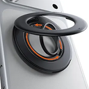 TORRAS 2025 Flagship Magnetic Phone Grip Ring Holder Kickstand [2Sided Magnetic] [360 Rotation] Fit for MagSafe Accessories for iPhone 17 16 15 14 13 12 11 Samsung, Google, Black