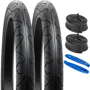 YUNSCM 2-PCS 20" Bike Tires 20x2.125/57-406 and 20" Bike Tubes Schrader Valve Compatible with Road Bike 20x2.0 20x2.10 20 x 2.125 20x2.15 Bicycle Tires and Tubes (Y-676) YUNSCM 2-PCS 20" Bike Tires 20x2.125/57-406 and 20" Bike Tubes Schrader Valve Compatible with Road Bike 20x2.0 20x2.10 20 x 2.125 20x2.15 Bicycle Tires and Tubes (Y-676)