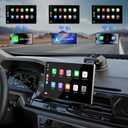 Madoec Portable Apple Carplay Screen for Car, 9" Wireless Apple Carplay & Android Auto,4K Dash Cam,1080p Backup Camera DVR,Car Audio Receivers GPS Navigation Mirror Link, Bluetooth,FM, Siri