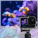 BO&DQQ 196FT/60M Waterproof Case Compatible with Go Pro Hero 13/12/11/10/9 Black,Protective Underwater Snorkeling Diving Housing with Cameras Handle Mount Accessories Kit