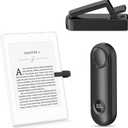 PageTurner Remote Control Page Turner for Kindle Paperwhite Oasis Kobo eReaders, Page Turner Clicker for ipad Tablets Reading Novels with LCD Power Display, Black