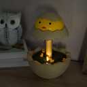 Tabletop Water Fountain for Kids Egg and Chick Themed Raindrop Indoor Fountain Children Humidifier for Desk Water Fountain Diffuser for Relaxation Humidification Meditation(Egg)