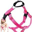 2 Hounds Design Freedom No Pull Dog Harness, Adjustable Harness, Easy Walking & Comfortable Control, Fits Small, Medium & Large Dogs, Solid Colors, Made in USA, 5/8" SM, Hot Pink