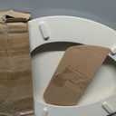 HIGHCRAFT Premium Elongated Toilet Seat with Adjustable Hinges & Quick Removal Mechanism - Molded Wood Toilet Seat - Fits Standard Elongated Toilets - Oval Seat in Bone/Beige