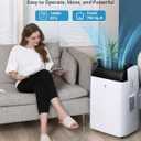 Garvee 14000 BTU Portable Air Conditioner, 3-in-1 Indoor AC Unit with Cooling, Dehumidifier, Fan, Follow Me, 24-Hour Timer, Remote Control & Window Kit for Bedroom, Home Office, Apartment, 750 Sq. Ft