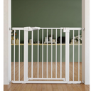 Babelio Baby Gate for Doorways and Stairs, 26-40" Auto Close Dog Gate, PressGuard C5, Easy-Install Pressure Mounted Satey Door, No Drilling Safety Gate for Child and Pets, Black NAME SOURCE