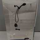 Moen Meena Matte Black Single Handle Modern Shower Faucet Set with Handshower and Tub Spout for Bathtub, Valve Included, 82618BL