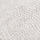 Americanflat 50x60 Throw Blanket - Soft and Breathable Cotton Throw Blanket for Couch, Bed, Chair - Decorative Blankets Perfect for Home, Office, or Outdoor Use - Cream Herringbone Design