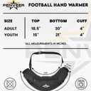 Football Hand Warmer Pouch - Water Resistant Hand Warmer Muff with Adjustable Strap, Ribbed Cuffs and Zipper Pocket, Ideal for Football, Hunting, & Outdoor Activities (Adult, Green Camo)