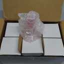 Maxcheck Set of 6 Candlestick Holders Taper Glass Candle Holder Decorative Candle Stand for Wedding Valentine Party Table Centerpiece Anniversary Festival Home Decor(Pink)