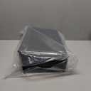 TonGass Wall Mount Mailbox for Outside, Metal Wall Mounted Mailbox with Flag and Number Stickers, Large Capacity Mail Box for House, Carbon Steel, Front Access, 15.74"x9.44"x4.72" - Black