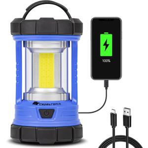 Camping Lantern, 3200LM LED Lanterns for Power Outages, 4600mAh Phone Charger & Rechargeable Lantern, 5 Light Modes Lantern Flashlight for Hurricane/Emergency/Storm, CT CAPETRONIX Camping Accessories