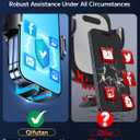 Qifutan Phone Holders for Your Car with Military-Grade Suction Phone Stand for Car [Super Stable] Automobile Car Mount for iPhone Universal Car Dashboard Windshield Mount Fit iPhone Smartphones