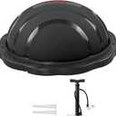 Yes4All 880LBS Premium Half Ball Balance Trainer, Stability Ball, Half Yoga Ball, Combo with Pilate Ball and Resistance Band for Exercises, Home Gym, Full Body Workouts (A. Matte Black)