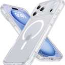 Magnetic for iPhone 17 Pro Case [Full Camera Protection][Military-Grade Protection][Compatible with MagSafe] Shockproof Protective Slim Phone Case for iPhone 17 Pro, Clear