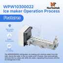 Upgraded WPW10300022 Refrigerator Ice Maker, Stable and Efficient Ice-making Performance, Compatible with Whirlpool Maytag Amana Kenmore Refrigerators, Replaces D7824706Q, 10549201, 10563707, 10563708