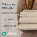 Olympic Queen Sheet Set 66x80 - 4 Piece RV Olympic Queen Size Sheets - Ultra-Soft, Breathable & Cooling - Fits 14” to 16" Mattress w/ Deep Pockets - Comfy Luxury Bedding - Fade & Wrinkle Free - Wheat