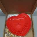 Layhit 2 Pack Easter 3 Tier Cupcake Stand Heart Shaped 3 Tiered Serving Trays for Party Plastic Tray Dessert Cupcake Stand for Tea Party Baby Shower Wedding (Red)