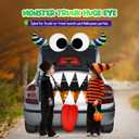 4E's Novelty Monster Trunk or Treat Car Decoration Kit - Trunk or Treat Kit for Car & SUV, Outdoor Halloween Garage Door Decorations (Huge Eye Monster)