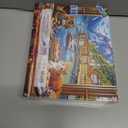 500 Piece Puzzles for Adults Clearance, Seaside Landscape Colorful Houses Window Cats Scenes Challenging Art Puzzle for Gifts Party Games Family Fun, 23" X 15" Dust Free