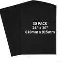 24x36 inches Black Poster Board, 30 Packs Large poster paper, Heavyweight Poster Paper Bulk, Blank Display Board for School, Office & Craft Projects