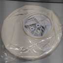 Thuipwroen Double Lamp Shades 6x12.5x9 inch,White Lampshades set of 2 Natural Linen Hand Crafted Lampshades Large