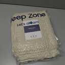 SLEEP ZONE Throw Blankets for Couch, Waffle Weave Blanket Soft Cozy Lightweight Warm Decorative Knit Throw Blankets for Bed, Sofa, Living Room (50x60in, Light Beige)