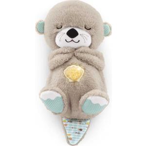 Fisher-Price Baby Toy Soothe 'n Snuggle Otter Portable Plush Sound Machine with Music Lights & Breathing Motion for Newborns 0+ Months (1 Count (Pack of 1))