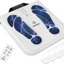 EMS Foot Massager for Neuropathy (FSA/HSA Eligible), TENS EMS Foot Nerve Circulation Stimulator for Pain Relief, 10 Modes and 50 Intensities, 4 Body Pads, Relieve Swelling, Cramps, Plantar Fasciitis