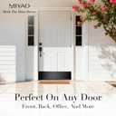 Door Kick Plate, Aluminum, Scratch-Resistant Door Protector, Easy Install(Black) | Rounded Corners , Countersunk Holes , Screws Included , Easy Installation , 2mm Thick Aluminum