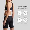 Woxer Womens Boxers - Biker 9" Boy Shorts Underwear for Women - Boxers for Women, Womens Boxer Briefs & Briefs for Women (Small, Black)