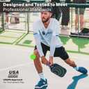 AIREO Titan Hawk Gen-3 Pickleball Paddle, Real Titanium + T700 Carbon Fiber Pickleball Racket, 14MM/16MM Polypropylene Core, Full-Face Sweet Spot, USAPA Approved Pickle Ball Paddle, Titan Hawk L14 Gen 3-14mm Thick
