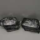 12 Pieces Clear Makeup Bags Cosmetic Storage Bags PVC Zipper Pouches Travel Waterproof Makeup Plastic Case for Women Organizing Toiletries Traveling Bathroom (Small)