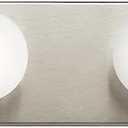 Kichler 36" Bath Bar Vanity Light in Brushed Nickel, 6-Light Traditional Bathroom Light, (36" L x 4.25" H), 626NI
