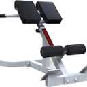 Roman Chair - Adjustable and Foldable Roman Stool, Suitable for Home Gyms, Can Bear 260 Pounds, White
