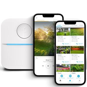 Rachio WiFi Smart Sprinkler Controller (8-Zone Irrigation Remote Control) App-Based Scheduling, Local Weather Intelligence, Rain Skips, Easy DIY Install
