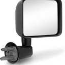 PZ Passenger Side Door Mirror Compatible with Jeep Wrangler JK 2007-2017