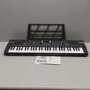 61 Key Keyboard Piano, Portable Electronic Keyboard Piano for Beginners with Speakers, Microphone, Sheet Music Stand, 100 Voices, 100 Rhythms, Digital Music Keyboard Built-In Speakers - Black