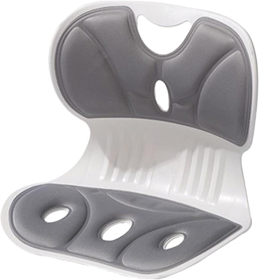 2025 Wider(Standard Wide)  Ergonomic Back Support Chair, Lumbar Support for Posture Correction, Back Pain Relief, Per for Office, Floor Seat & Work from Home (Grey)