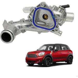NOVAPARTS 11538674895 Aluminum Engine Coolant Thermostat Housing Assembly for 2011-2016 N16 Mini Cooper Clubman Countryman Convertibles N18 Mini Cooper S JCW 1.6L L4 11538671513 11537647305 902-5188