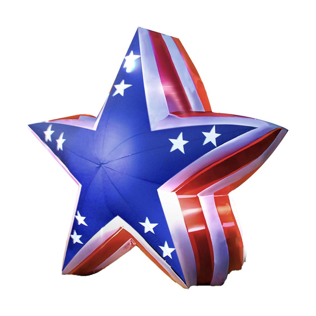 GOODENY USA 250th Anniversary 5.4FT USA Star for 4th of July Lawn Decor, Patriotic Inflatable LED Blow Up Outdoor Decoration for 2026 Semicentennial Independence Day