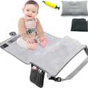 Toddler Airplane Bed, Portable Airplane Seat Extender Travel Bed for Kids, Soft Baby Plane Travel Essentials for Flying, Toddlers Long Flight Must Haves Footrest (Include Inflatable Pillow)