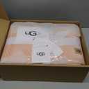 UGG Bliss Throw Blanket Plush Soft Fleece Fluffy Blankets for Bed or Couch Oversized Warm Reversible Machine Washable Medium Weight Home Decor Giftable Throw, 50-inch x 70-inch, Quartz Pink