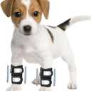 Pair of Dog Leg Braces for Front Hock Joint, Dog Front Leg Wrist Brace with Metal Spring Inserts, Dog Leg Sleeve with Reflective Straps, Prevents Injuries and Sprains, XS/S (XS/S)