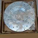 R1 Concepts Front Brake Kit For 2013-2019 Nissan Sentra| Blank Brake Rotors| Semi-Metallic Brake Pads and Rotors Kit