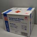 Basic Medical Blue Nitrile Exam Gloves, Latex-Free & Powder-Free Food-Safe House Cleaning Disposable Glove (1000 Pcs)