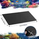 Aquarium Leveling Mat, 18 x 36 Inch Fish Tank Pad, 6mm Thick Non-Slip Cushion, Water Resistant Under Tank Mat for Aquariums and Terrariums, Easy to Trim, Black