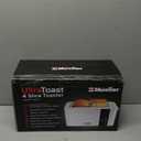 Mueller UltraToast Full Stainless Steel Toaster 4 Slice, Long Extra-Wide Slots for Bagels and Waffles, 6 Browning Levels, LED Display, Cancel/Defrost/Reheat Functions & Removable Tray, Kitchen Gadgets