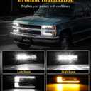Partsam LED Headlights Assembly DOT Approved with Start Animation DRL Sequential Turn Signal Hi/Low Beam Lights Replacement for OBS Truck Silverado C/K 1500/2500/3500 88-98, 6500K 12V IP67